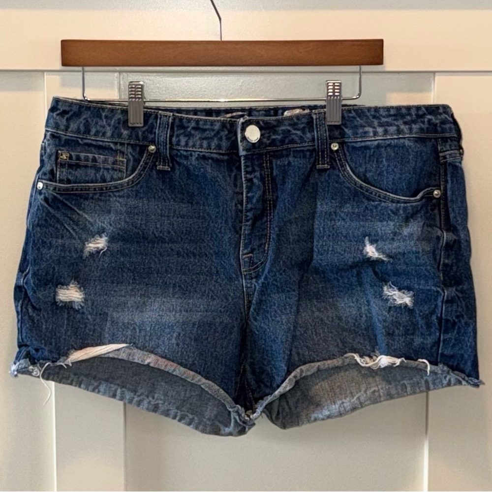 Seven7 Denim Distressed Women Shorts